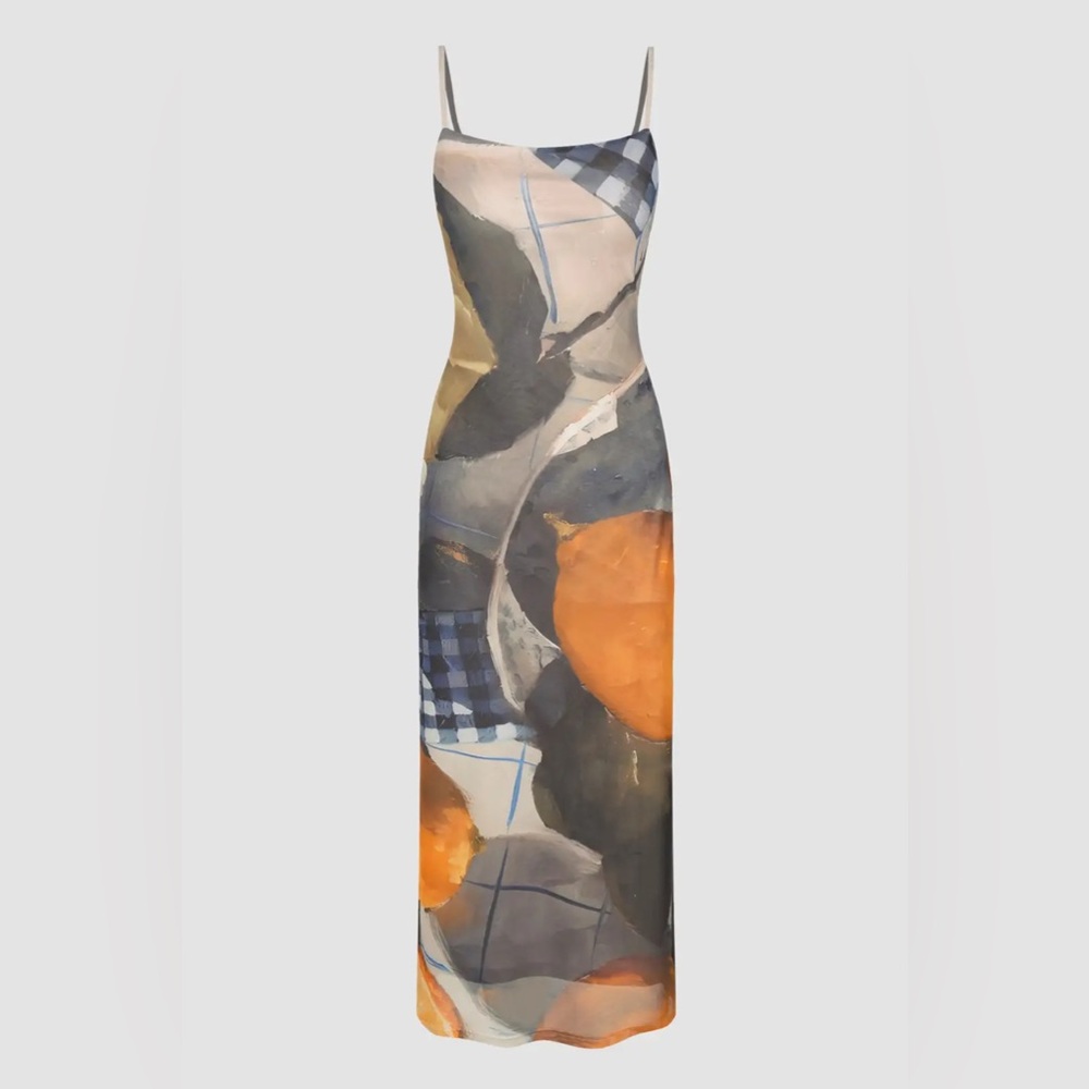 Abstract print dress